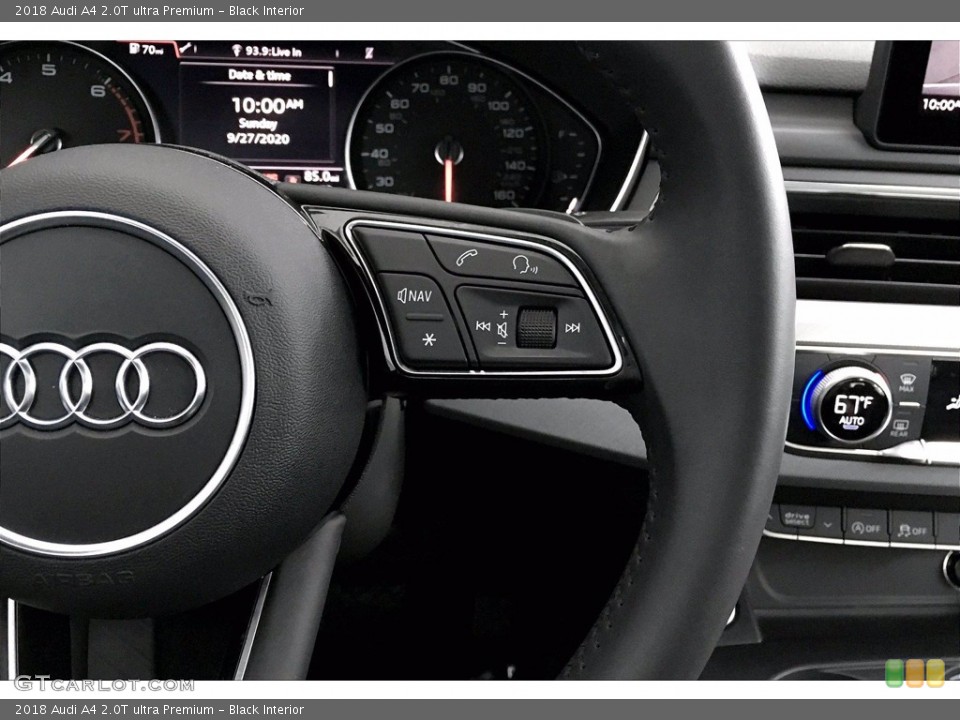 Black Interior Steering Wheel for the 2018 Audi A4 2.0T ultra Premium #139685176