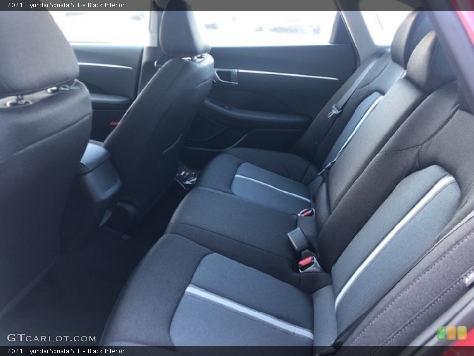 Black Interior Rear Seat for the 2021 Hyundai Sonata SEL #139685272
