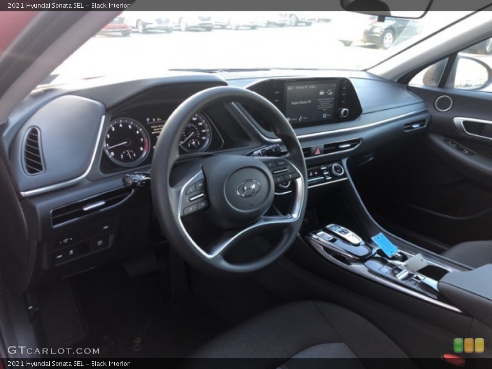 Black Interior Dashboard for the 2021 Hyundai Sonata SEL #139685362