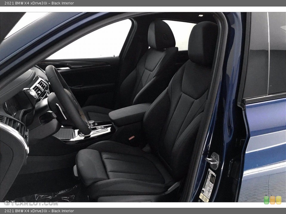 Black Interior Front Seat for the 2021 BMW X4 xDrive30i #139686928