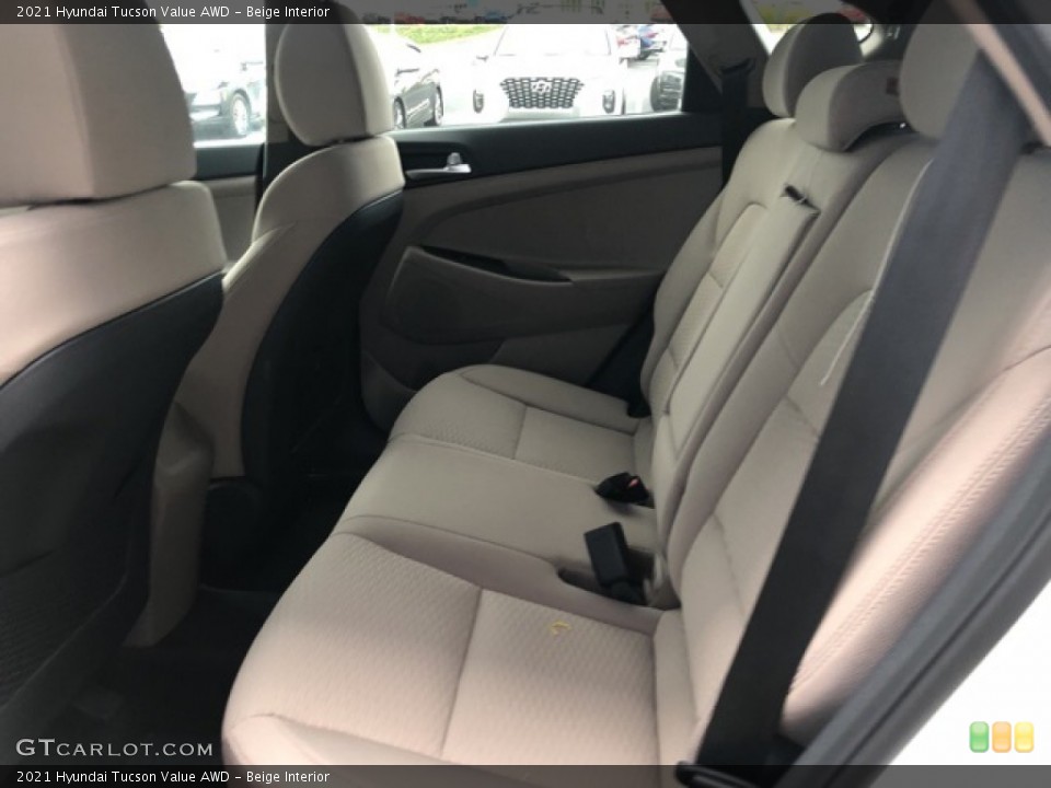 Beige Interior Rear Seat for the 2021 Hyundai Tucson Value AWD #139687435