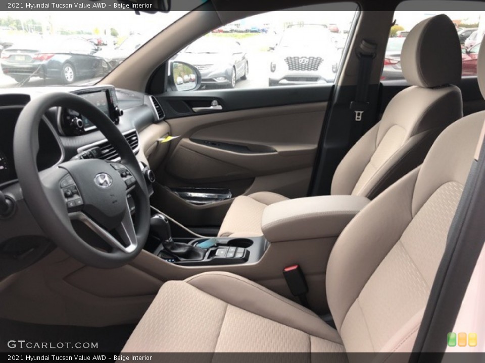 Beige Interior Front Seat for the 2021 Hyundai Tucson Value AWD #139687443