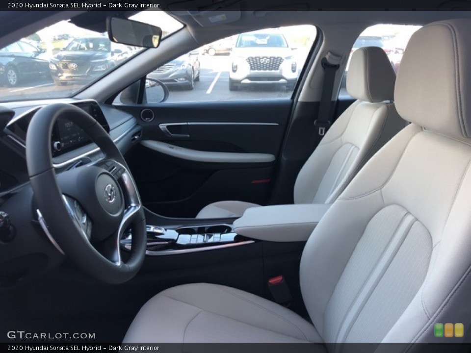 Dark Gray Interior Front Seat for the 2020 Hyundai Sonata SEL Hybrid #139687840