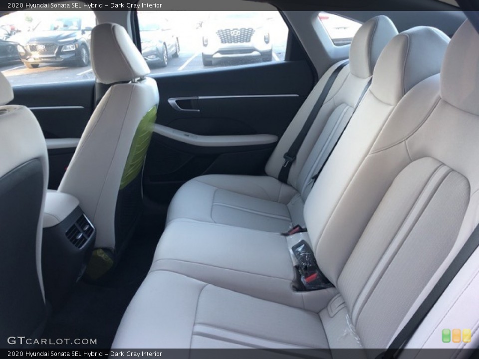 Dark Gray Interior Rear Seat for the 2020 Hyundai Sonata SEL Hybrid #139687863