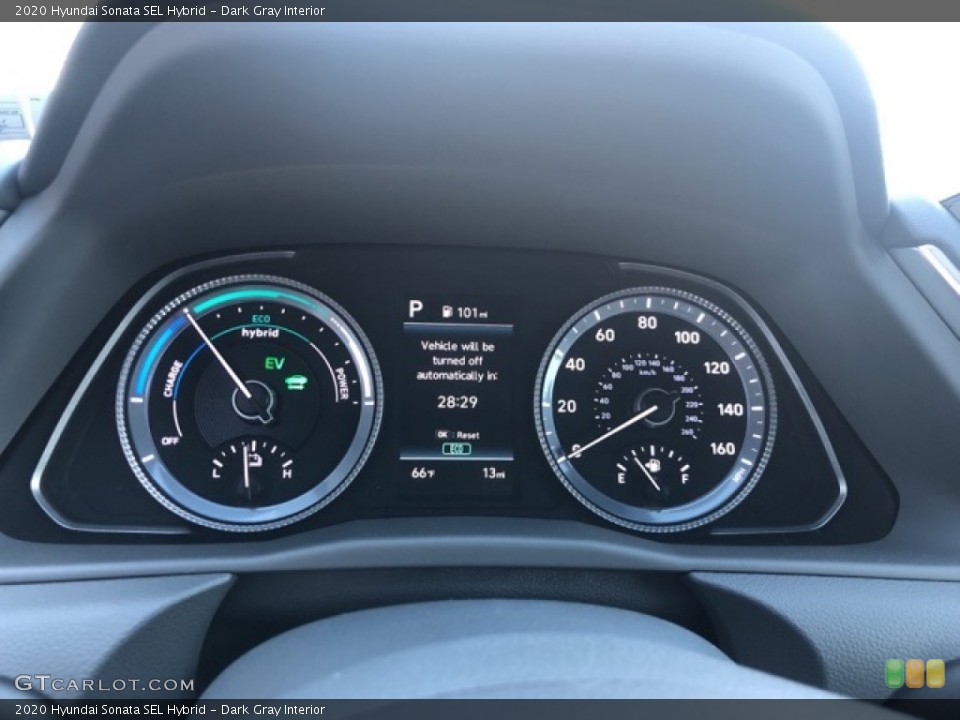 Dark Gray Interior Gauges for the 2020 Hyundai Sonata SEL Hybrid #139688029