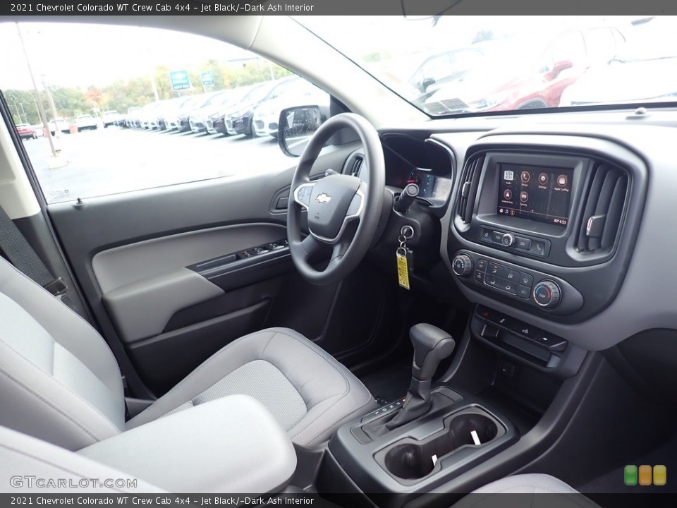 Jet Black/­Dark Ash Interior Photo for the 2021 Chevrolet Colorado WT Crew Cab 4x4 #139688158