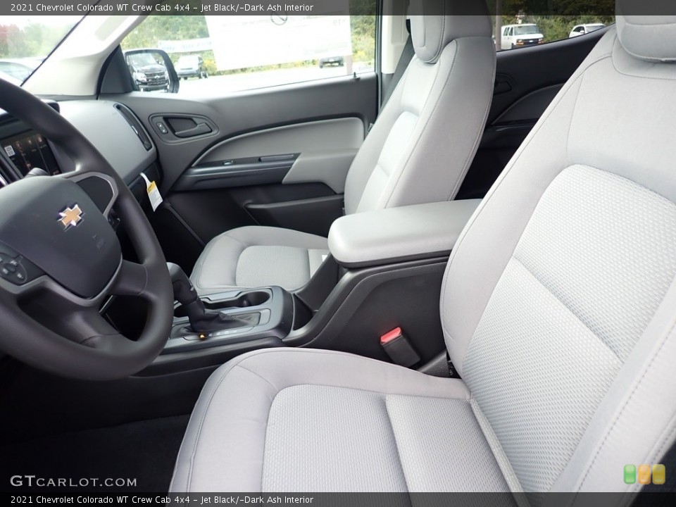Jet Black/­Dark Ash Interior Front Seat for the 2021 Chevrolet Colorado WT Crew Cab 4x4 #139688233