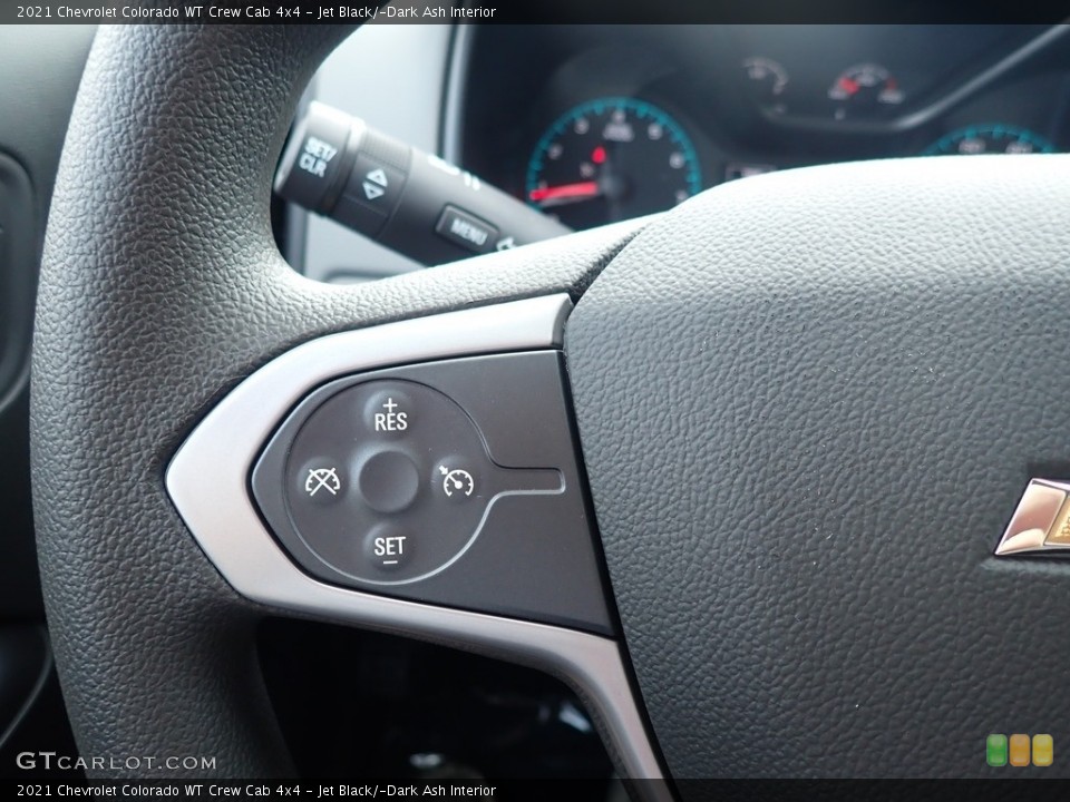 Jet Black/­Dark Ash Interior Steering Wheel for the 2021 Chevrolet Colorado WT Crew Cab 4x4 #139688317