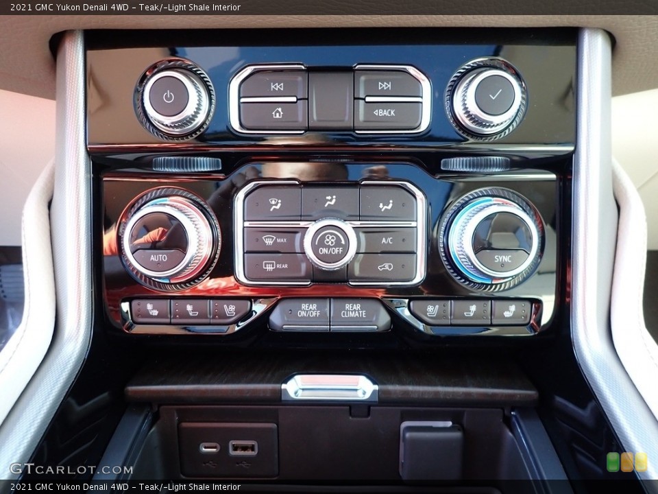 Teak/­Light Shale Interior Controls for the 2021 GMC Yukon Denali 4WD #139688398