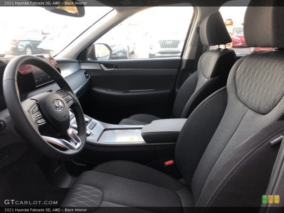 Black Interior Front Seat for the 2021 Hyundai Palisade SEL AWD #139688539