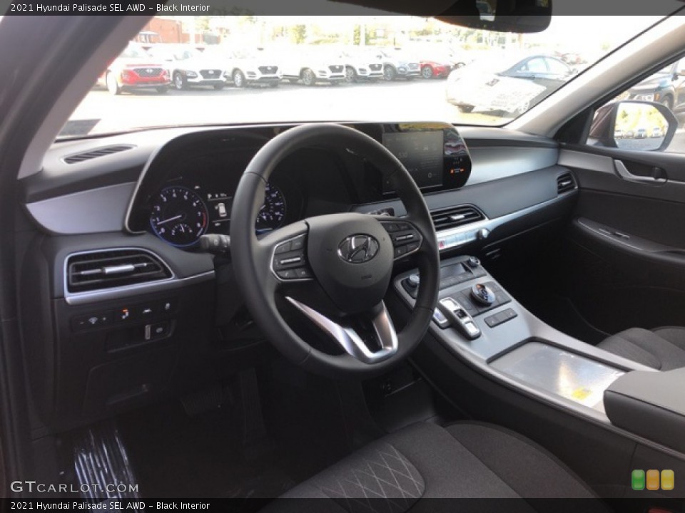 Black Interior Dashboard for the 2021 Hyundai Palisade SEL AWD #139688554