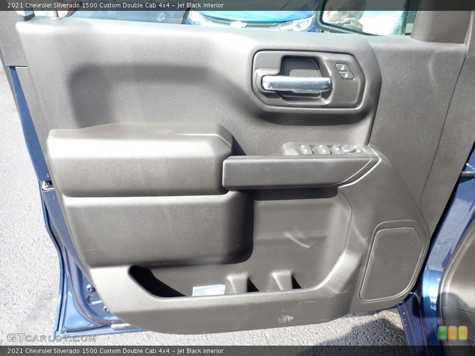 Jet Black Interior Door Panel for the 2021 Chevrolet Silverado 1500 Custom Double Cab 4x4 #139689646