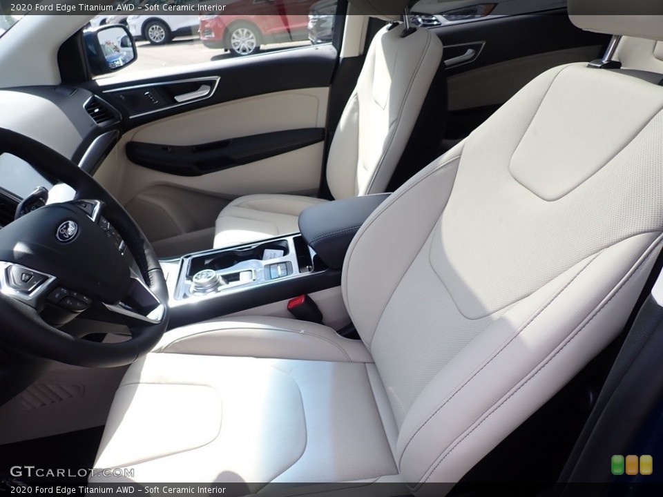 Soft Ceramic Interior Front Seat for the 2020 Ford Edge Titanium AWD #139690771