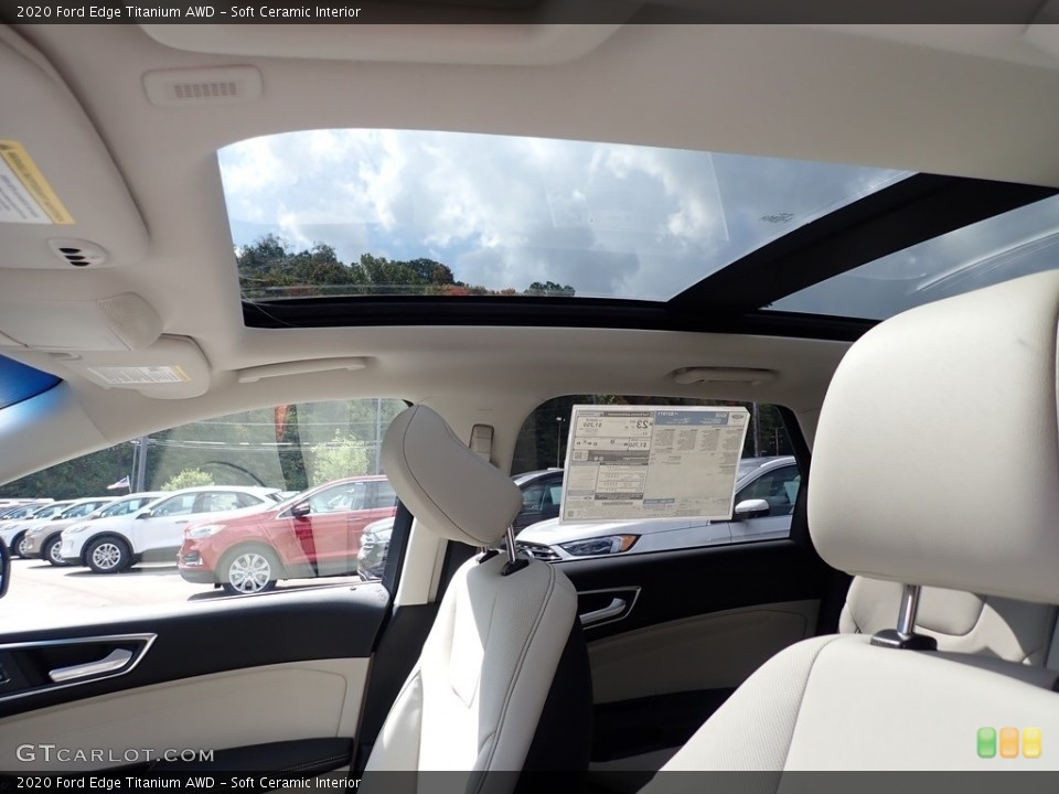 Soft Ceramic Interior Sunroof for the 2020 Ford Edge Titanium AWD #139690786