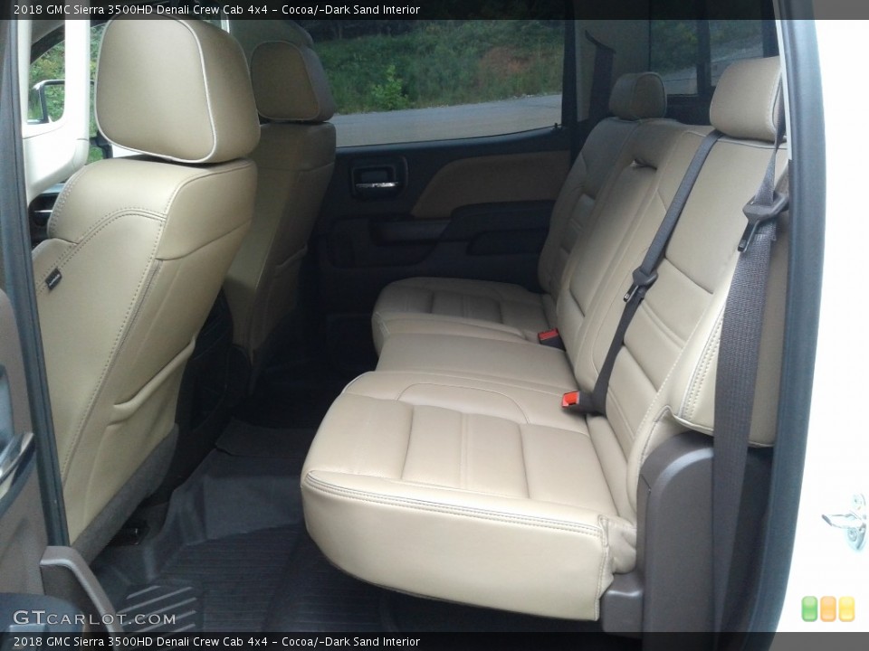 Cocoa/­Dark Sand Interior Rear Seat for the 2018 GMC Sierra 3500HD Denali Crew Cab 4x4 #139692489