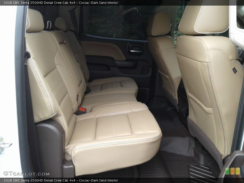Cocoa/­Dark Sand Interior Rear Seat for the 2018 GMC Sierra 3500HD Denali Crew Cab 4x4 #139692532