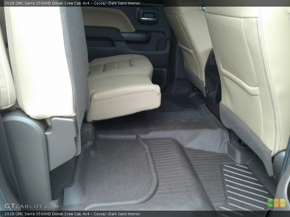 Cocoa/­Dark Sand Interior Rear Seat for the 2018 GMC Sierra 3500HD Denali Crew Cab 4x4 #139692561