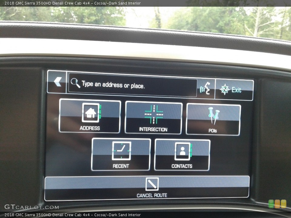 Cocoa/­Dark Sand Interior Controls for the 2018 GMC Sierra 3500HD Denali Crew Cab 4x4 #139692770
