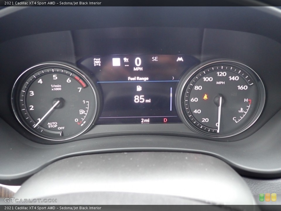 Sedona/Jet Black Interior Gauges for the 2021 Cadillac XT4 Sport AWD #139694151