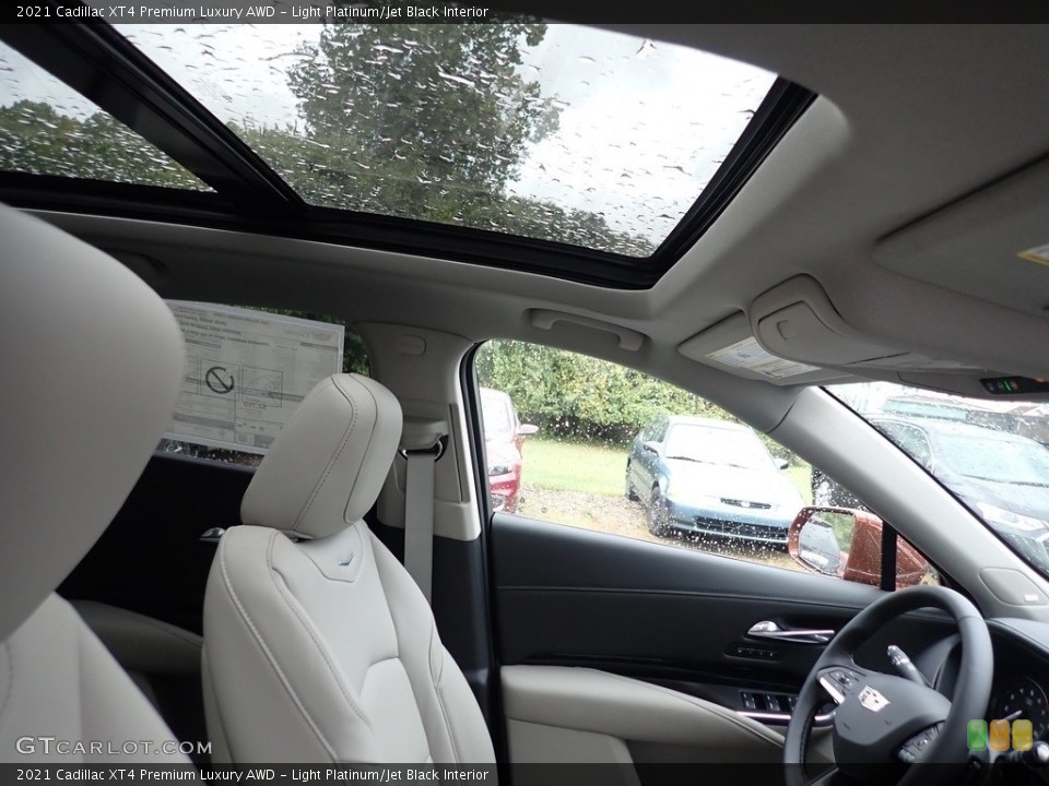 Light Platinum/Jet Black Interior Sunroof for the 2021 Cadillac XT4 Premium Luxury AWD #139694436
