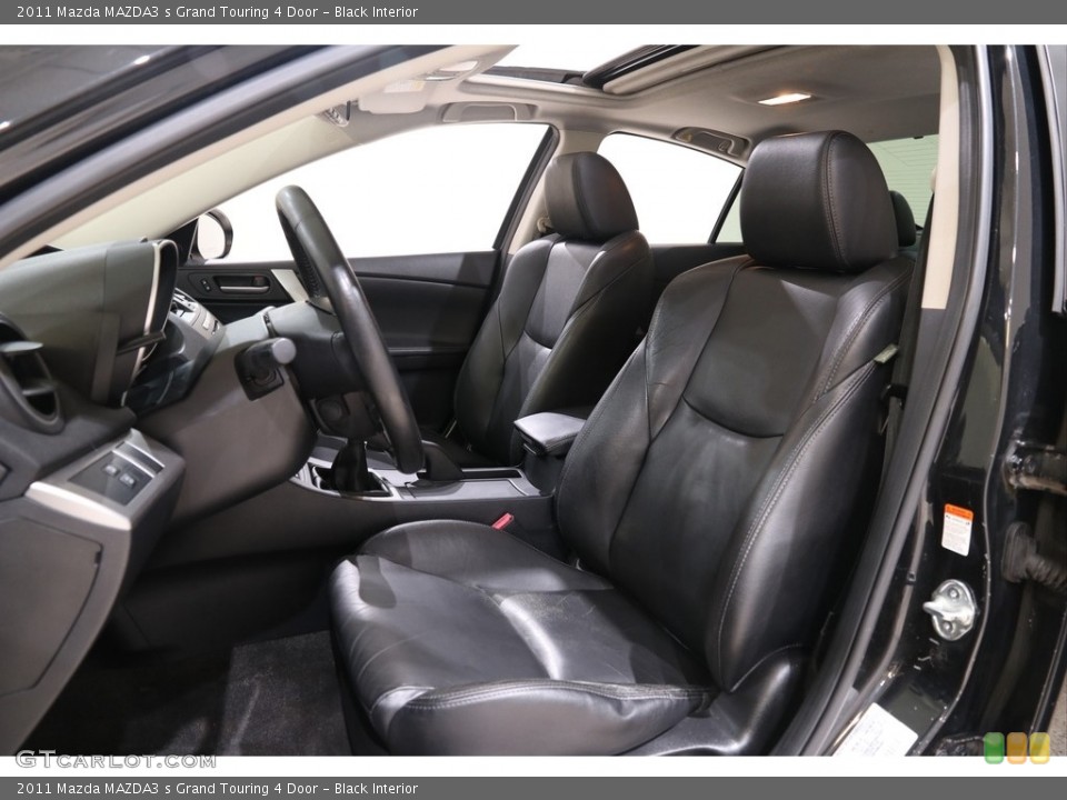 Black Interior Front Seat for the 2011 Mazda MAZDA3 s Grand Touring 4 Door #139694475