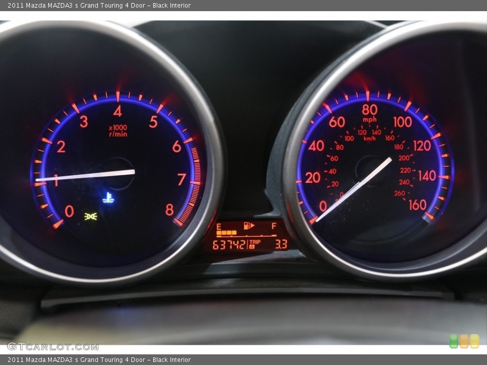 Black Interior Gauges for the 2011 Mazda MAZDA3 s Grand Touring 4 Door #139694556