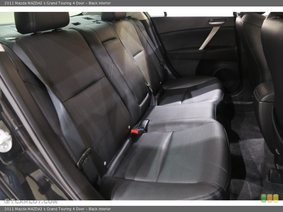Black Interior Rear Seat for the 2011 Mazda MAZDA3 s Grand Touring 4 Door #139694691