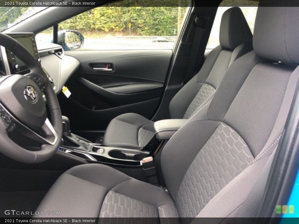 Black Interior Front Seat for the 2021 Toyota Corolla Hatchback SE #139695741