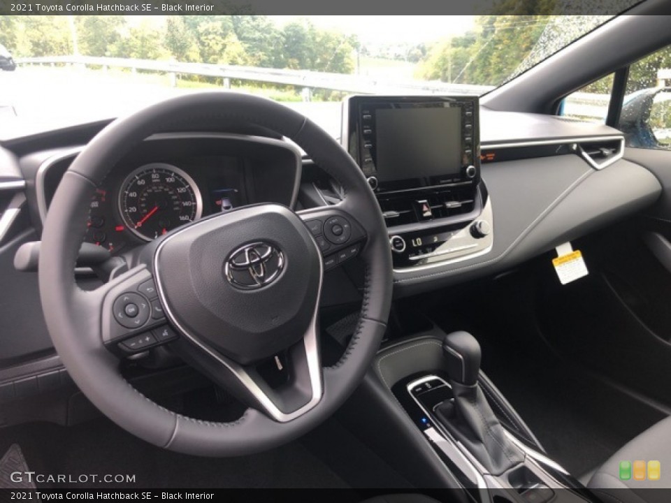 Black Interior Dashboard for the 2021 Toyota Corolla Hatchback SE #139695762