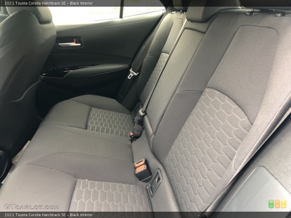 Black Interior Rear Seat for the 2021 Toyota Corolla Hatchback SE #139695789