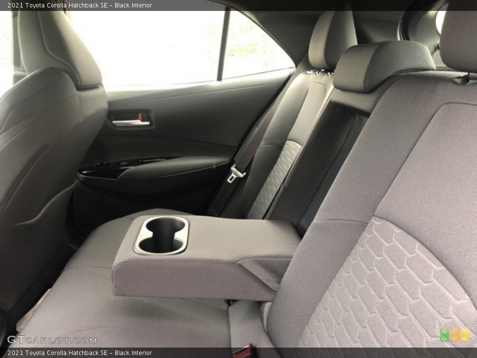 Black Interior Rear Seat for the 2021 Toyota Corolla Hatchback SE #139695826