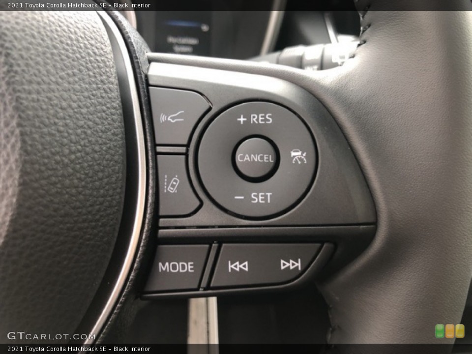 Black Interior Steering Wheel for the 2021 Toyota Corolla Hatchback SE #139696050