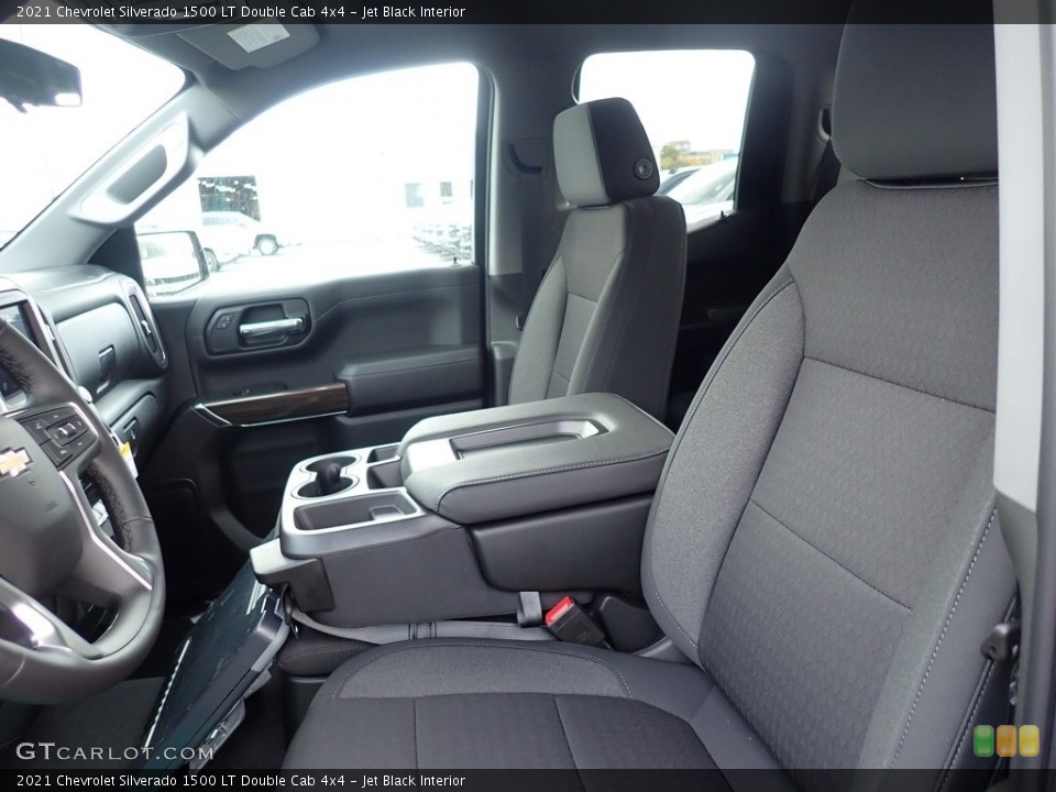 Jet Black Interior Front Seat for the 2021 Chevrolet Silverado 1500 LT Double Cab 4x4 #139697847