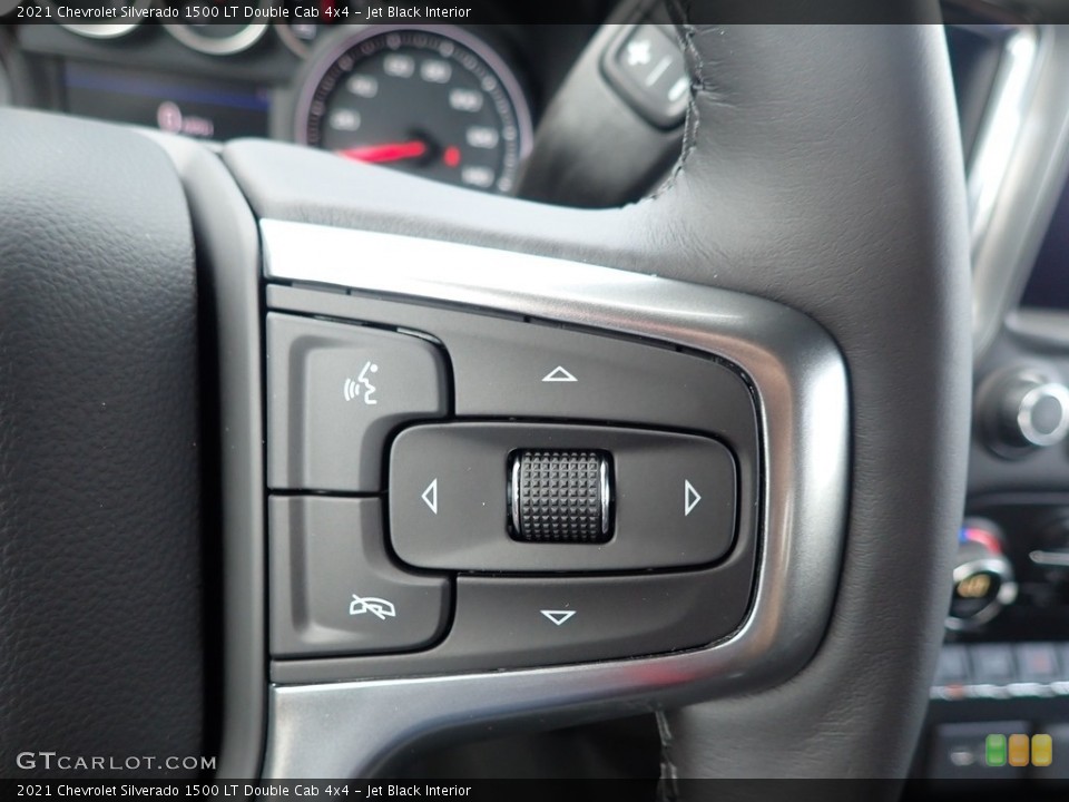 Jet Black Interior Steering Wheel for the 2021 Chevrolet Silverado 1500 LT Double Cab 4x4 #139698360