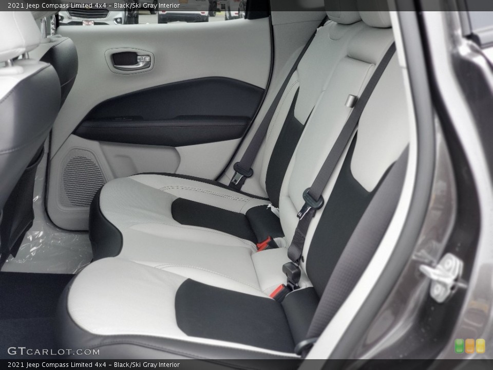Black/Ski Gray Interior Rear Seat for the 2021 Jeep Compass Limited 4x4 #139700778