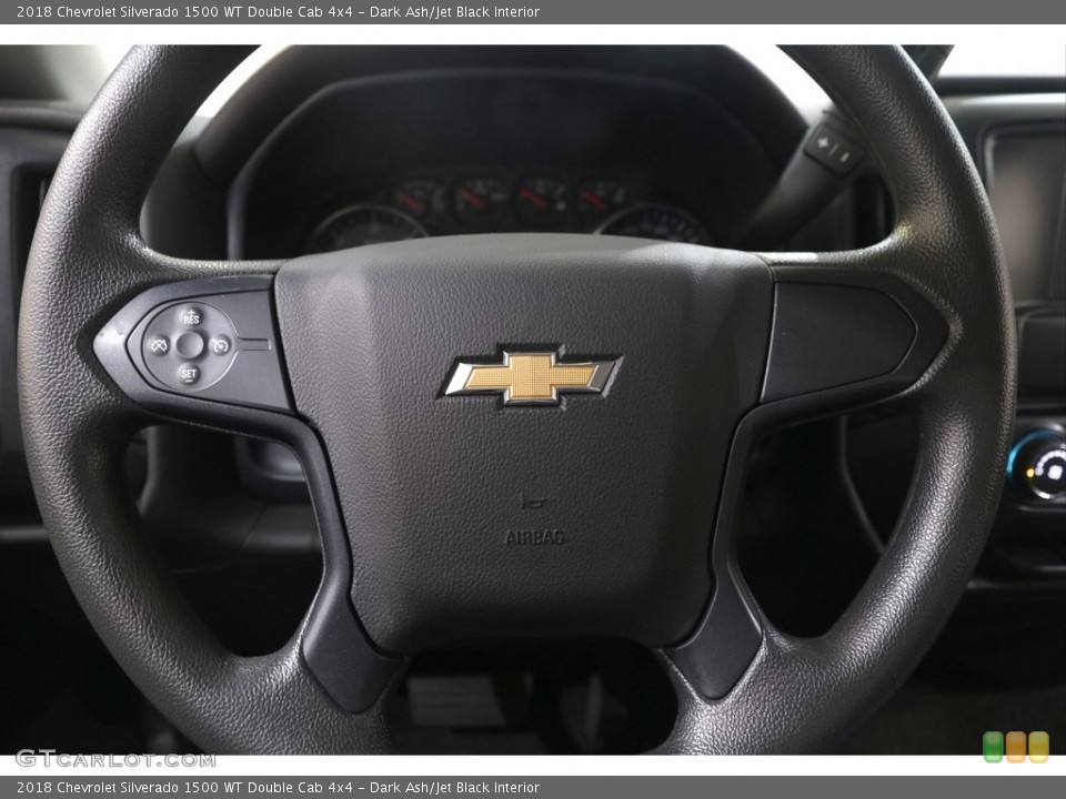 Dark Ash/Jet Black Interior Steering Wheel for the 2018 Chevrolet Silverado 1500 WT Double Cab 4x4 #139701527