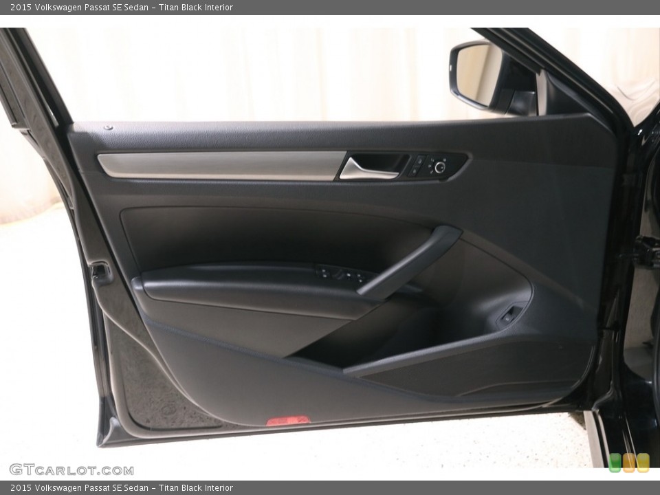 Titan Black Interior Door Panel for the 2015 Volkswagen Passat SE Sedan #139701942