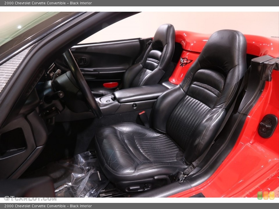 Black Interior Front Seat for the 2000 Chevrolet Corvette Convertible #139702032