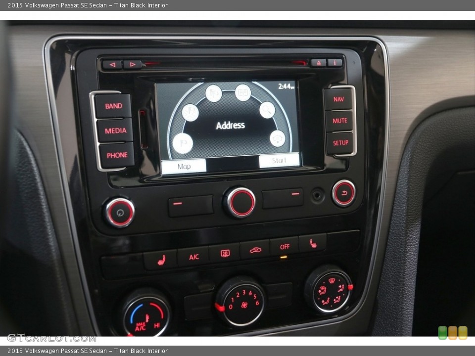 Titan Black Interior Controls for the 2015 Volkswagen Passat SE Sedan #139702083