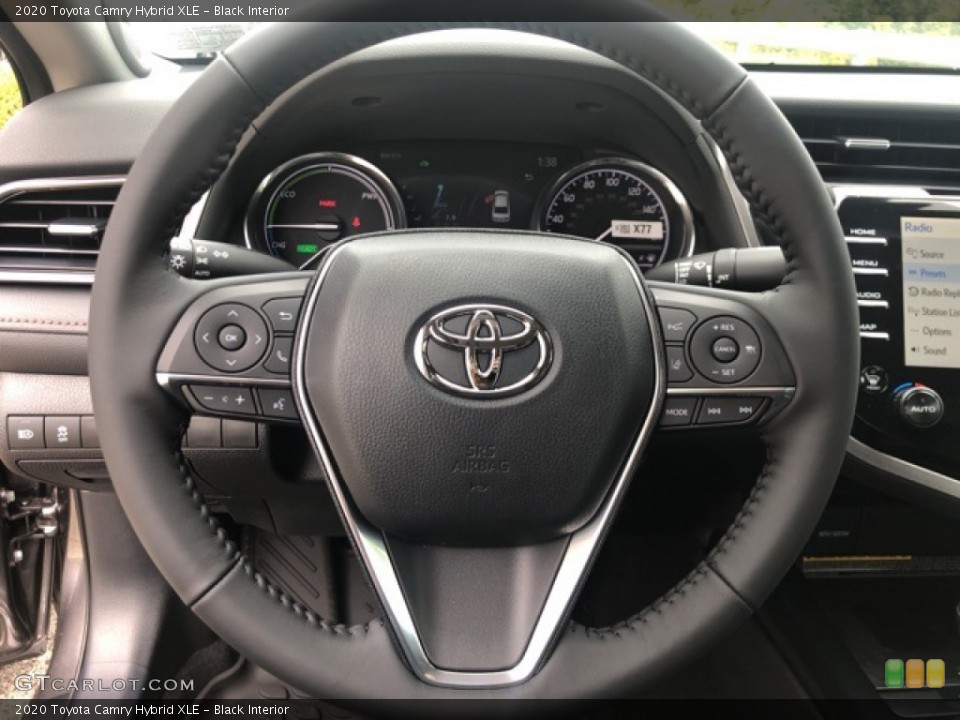 Black Interior Steering Wheel for the 2020 Toyota Camry Hybrid XLE #139707252