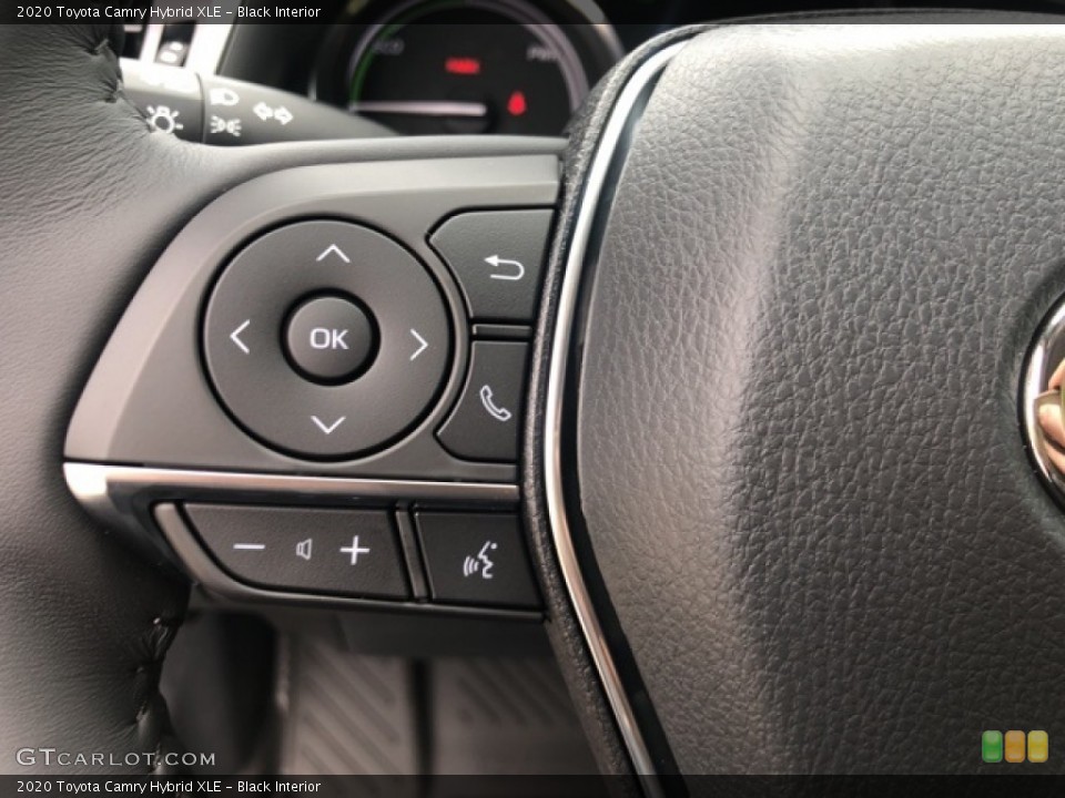 Black Interior Steering Wheel for the 2020 Toyota Camry Hybrid XLE #139707261