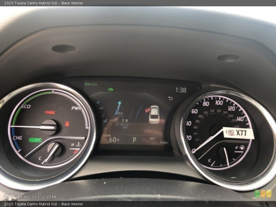 Black Interior Gauges for the 2020 Toyota Camry Hybrid XLE #139707294