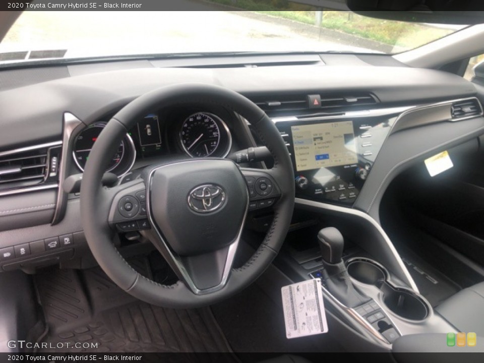 Black Interior Dashboard for the 2020 Toyota Camry Hybrid SE #139707492