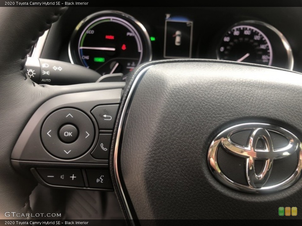 Black Interior Steering Wheel for the 2020 Toyota Camry Hybrid SE #139707516