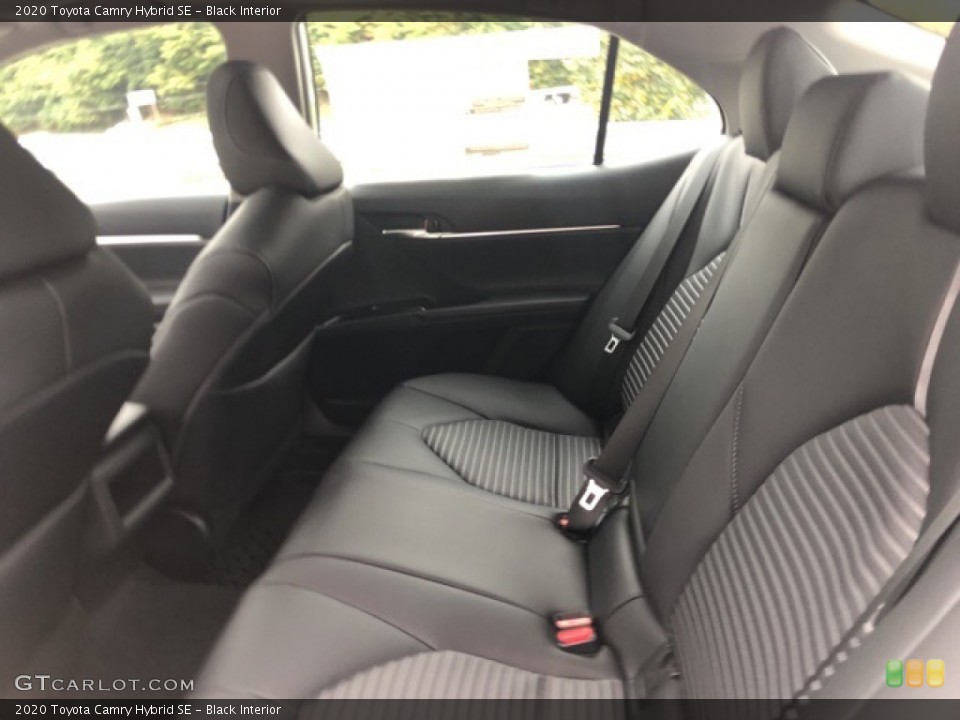 Black Interior Rear Seat for the 2020 Toyota Camry Hybrid SE #139707591