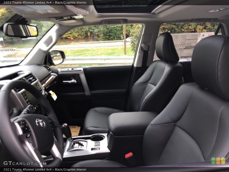 Black/Graphite Interior Front Seat for the 2021 Toyota 4Runner Limited 4x4 #139707672
