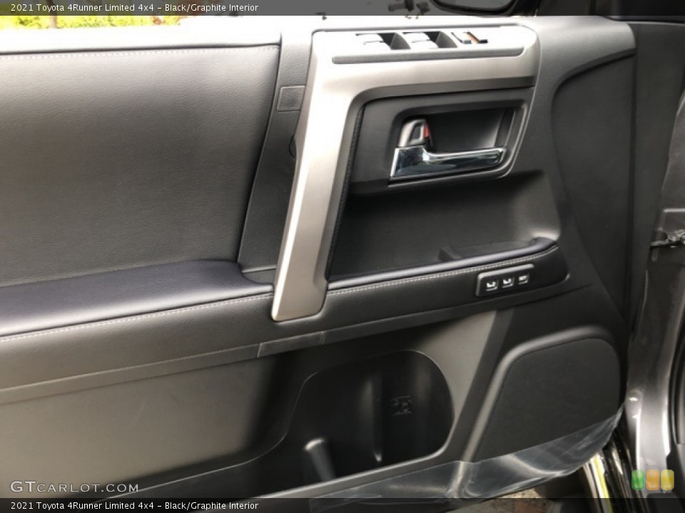 Black/Graphite Interior Door Panel for the 2021 Toyota 4Runner Limited 4x4 #139707690