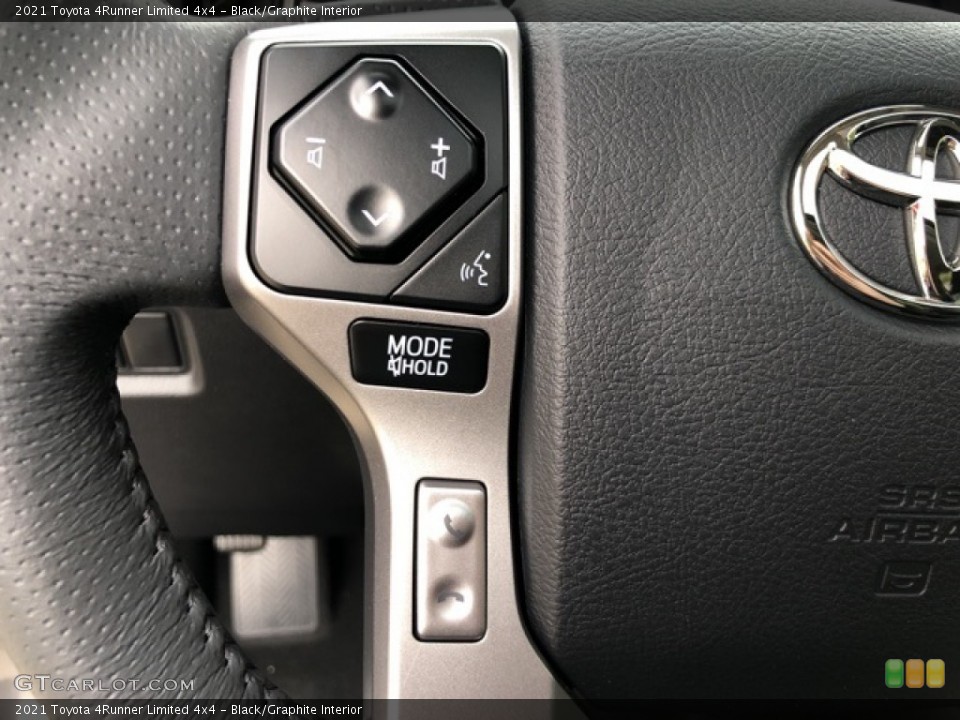 Black/Graphite Interior Steering Wheel for the 2021 Toyota 4Runner Limited 4x4 #139707729