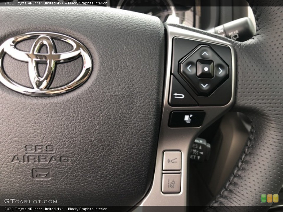 Black/Graphite Interior Steering Wheel for the 2021 Toyota 4Runner Limited 4x4 #139707738
