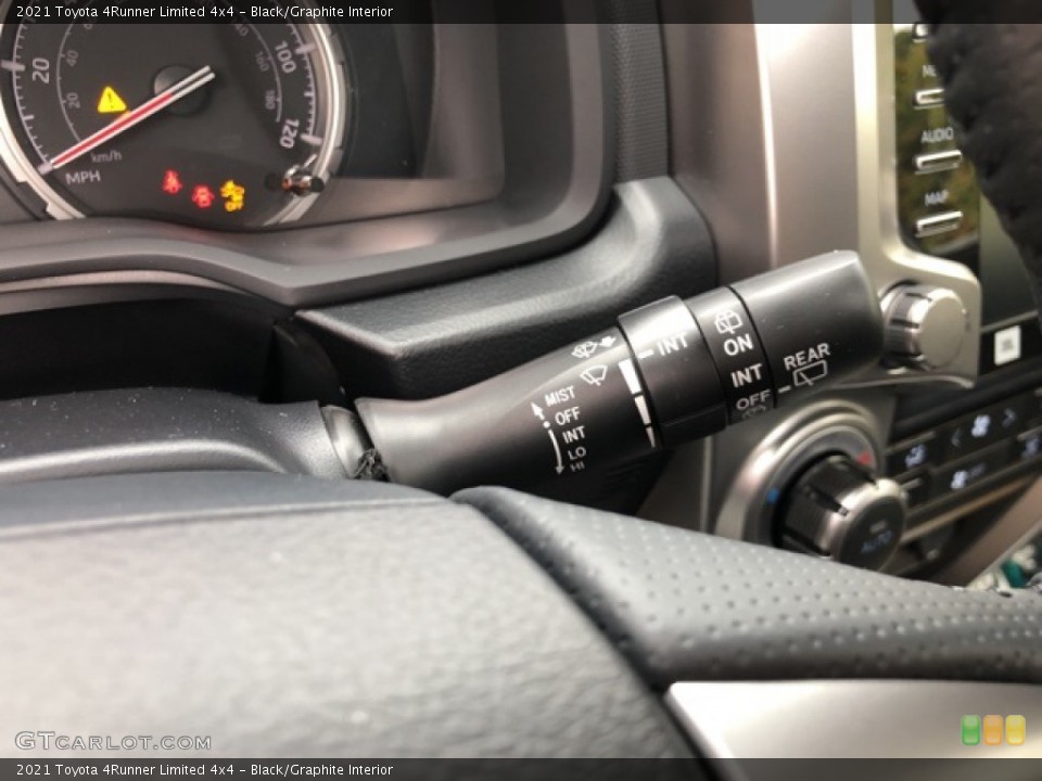 Black/Graphite Interior Controls for the 2021 Toyota 4Runner Limited 4x4 #139707750